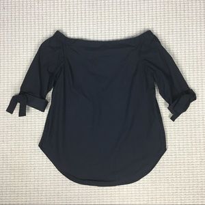 Aritzia Babaton Black Malik Cotton Top Small